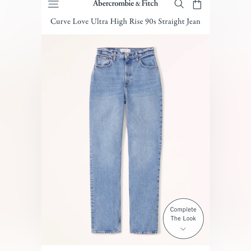 COPY - Abercrombie Curve Love Ultra Highrise jeans